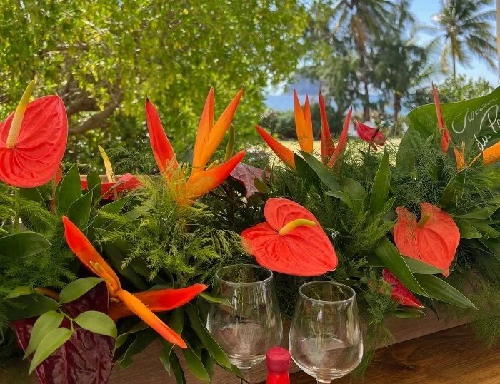 Décoration florale pour événements en Martinique