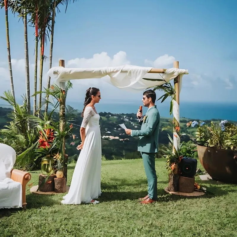 Décoration de mariage en Martinique