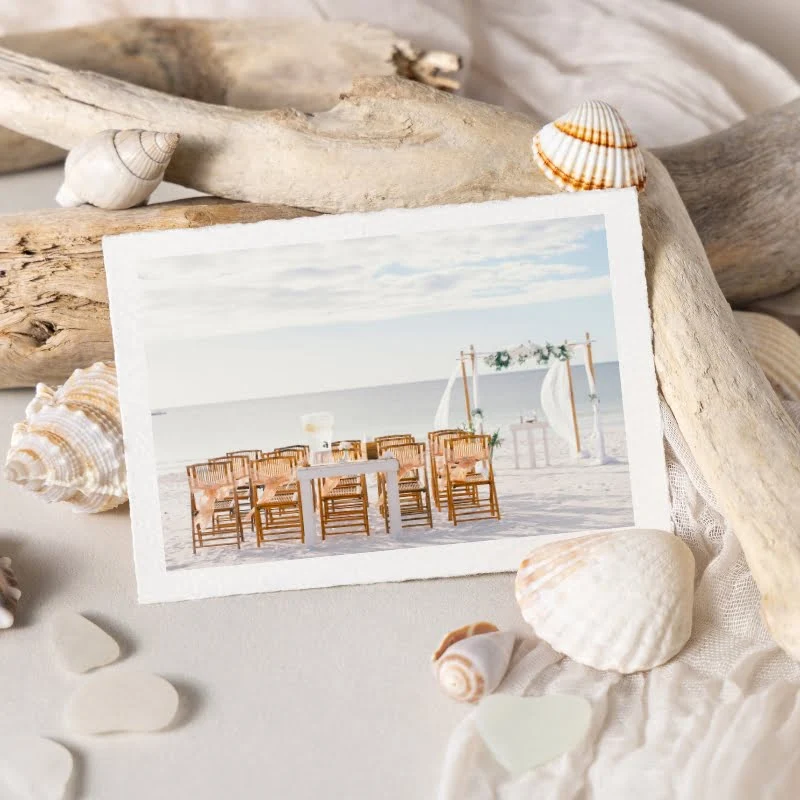 Style de décoration de mariage bord de mer