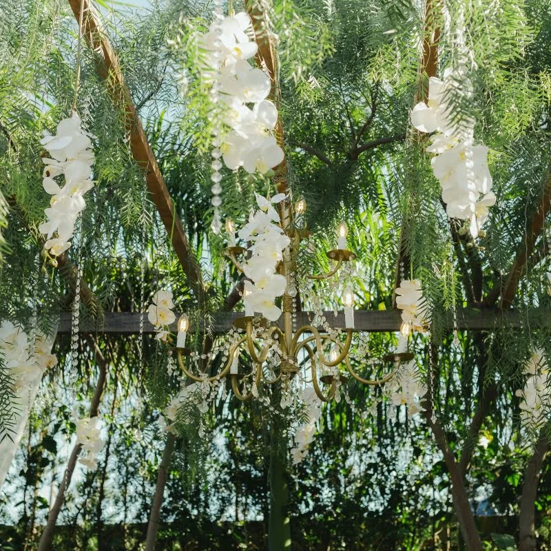Style de décoration de mariage naturel et végétal